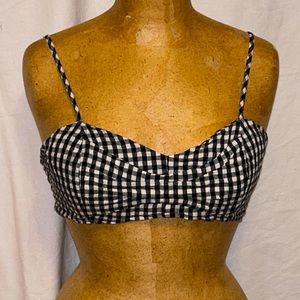 Windsor black/white checkered Top L
